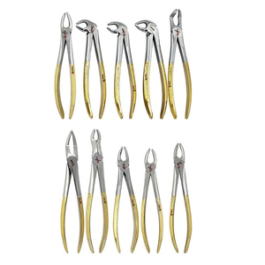 Juego de Instrumentos dentales profesionales de 10 pinzas de extracción de dientes de acero inoxidable, pinzas de extracción de fuente Manual, herramientas - Product Image 1