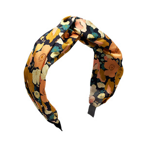 ขายส่งผู้หญิงแฟชั่นรูปแบบที่กําหนดเองพิมพ์แบรนด์แฟชั่นที่ผูกปมคาดศีรษะ - Product Image 5