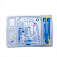 Kit de cathéter CVC à double lumière stérile et jetable pour l'accès vasculaire en milieu hospitalier