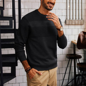 Nueva moda suéteres de punto de manga larga para hombres fabricación profesional suéteres suaves y cómodos para hombres a la venta - Product Image 4