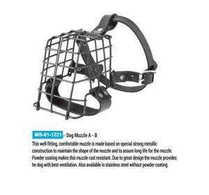 Bozal de perro, bozal de entrenamiento de alambre de Pakistán MAHERSI - Product Image 1