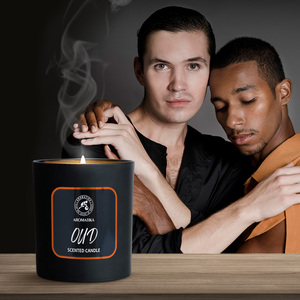 Vela Aromática Aromatika Oud de Cera de Soya en Frasco de Vidrio Moderno, Serie para Hombre, Vela de Aromaterapia Ecológica Premium, Regalo de Lujo - Product Image 6