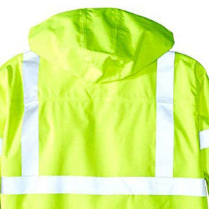 เสื้อกันน้ำสะท้อนแสงแบบมองเห็นได้ชัดเจนสำหรับผู้ชาย  รับสกรีนโลโก้  ตรวจสอบคุณภาพ 100% คุณภาพดีที่สุดสำหรับการใช้งานกลางแจ้ง - Product Image 3