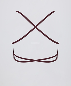 เสื้อชั้นในกีฬาโยคะสำหรับผู้หญิง คุณภาพสูง ระบายอากาศได้ดี ดีไซน์เรียบง่าย รองรับปานกลาง ผลิตจากไนลอนและสแปนเด็กซ์ - Product Image 3