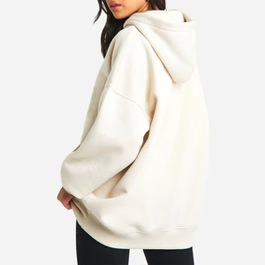 Sweat à capuche en molleton de coton lourd personnalisé, logo en relief, taille plus, haute qualité, respectueux de l'environnement, sweat à capuche pour femmes - Product Image 4