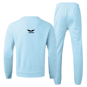 Sweat-shirt de jogging deux pièces pour hommes, poids lourd de haute qualité, logo personnalisé, survêtement d'hiver de grande taille, survêtements longs à bon prix - Product Image 3