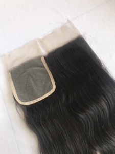 Extensiones de Cabello Virgen Remy 100% Natural, Ondulado, 18'', con Cierre de Encaje Transparente 4x4, de un Solo Donante, Precio al por Mayor, Proveedor Indio - Product Image 3