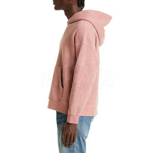 เสื้อฮู้ดโอเวอร์ไซส์แบบกำหนดเองสำหรับผู้ชายสไตล์สวมหัวผ้าฝ้ายเฮฟวี่เวทมีฮู้ดสำหรับผู้ชาย - Product Image 4