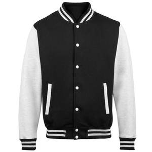 Vente en gros de veste universitaire personnalisée à col montant en laine de haute qualité, manches en cuir PU, broderie en chenille, design personnalisable - Product Image 4