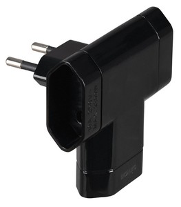 อะแดปเตอร์ไบโพลาร์สามทาง สีดำ 10A (ไซมอน CL115818) - Product Image 1