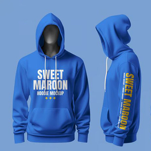 Sweat-shirts à capuche en molleton de coton imprimé tricoté lourd personnalisé pour l'automne, double couche, unisexe, service OEM - Product Image 2