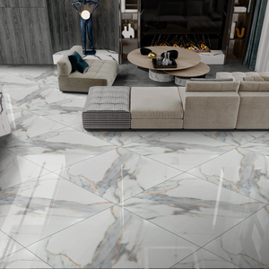 CARREAUX DE SOL EN PORCELAINE ÉMAILLÉE POLI 600X600MM HAUTE BRILLANCE INTÉRIEURS DE VIE DE LUXE CARREAUX DE MISE À NIVEAU 60X60 CM 2X2 - Product Image 2
