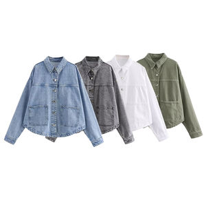 High-Quality Vintage Washed <b>Denim</b> Coat for Fashion Streetwear, Oversized Long Jacket Casual Outerwear for Youth & Adults - Product Image 6