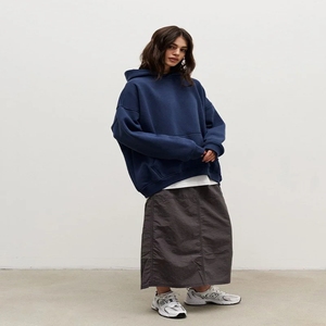 Suéteres con capucha personalizados, sudaderas con capucha gruesas de peso pesado para mujer, sudaderas con capucha con logotipo de lana de algodón Súper suave, sudaderas con capucha personalizadas de gran tamaño - Product Image 3