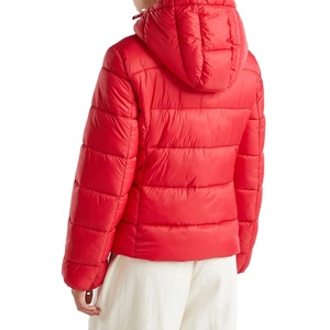 Wholesale <b>Top</b> Quality Custom Logo Polyester Nylon Winter Quilted Jacket Bubble <b>Coat</b> Women Puffer Jacket New Design Casual Wear - Product Image 5