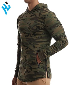 New Hot Selling Men's Gym <b>Workout</b> Long Sleeve Training Pullover Casual Camo Style OEM 100% Cotton custom men's <b>Hoodie</b> - Product Image 1