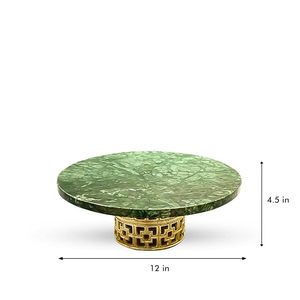 Support à gâteau en marbre naturel de grande qualité à prix raisonnable pour les maisons inspirées de l'éco-responsabilité mettant en valeur les matières premières et la beauté classique - Product Image 4