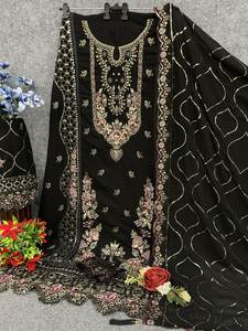 Dernier modèle de Salwar Kameez de style afghan, nouveau design, spécial mariage et fête, avec ensemble de dupatta, options de couture sur mesure. - Product Image 6