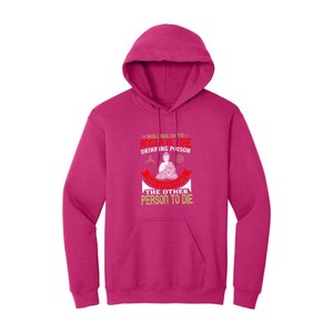 Hoodie d'hiver écologique en mélange de coton doublé polaire avec poche kangourou avant, imprimé thème Bouddha sur la poitrine, couleurs personnalisables 260-300+ - Product Image 6