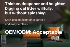 Usine OEM Durable Détachable De Luxe Grand Storagel <span class=keywords><strong>Pas</strong></span> <span class=keywords><strong>Cher</strong></span> Portable En Acier Inoxydable Pet Toilette Chat <span class=keywords><strong>Bac</strong></span> <span class=keywords><strong>À</strong></span> <span class=keywords><strong>Sable</strong></span> Litière Pour Chat - Product Image 5