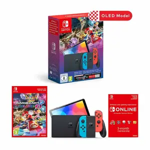 NEW Nintendo Switch OLED Console - Neon Blue/Neon Red