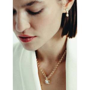 Margot Emerald Cut Diamond <b>Pendant</b> Necklace 14k <b>Solid</b> <b>Gold</b> VS1 Women's - Product Image 3