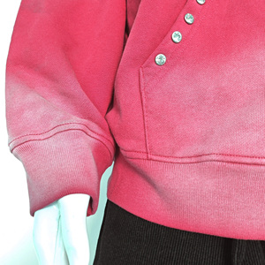 Hombres Boxy Streetwear Sudadera con capucha personalizada Rhinestone Vintage ácido lavado pulóver frente Y2K OEM hilo teñido sólido para niños - Product Image 6