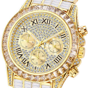 ใหม่หรูหรานาฬิกาผู้ชายธุรกิจแบรนด์ชั้นนำคุณภาพสูงอนาล็อกหน้าปัดกระจก 5 มม. ตัวเรือนสแตนเลส - Product Image 3