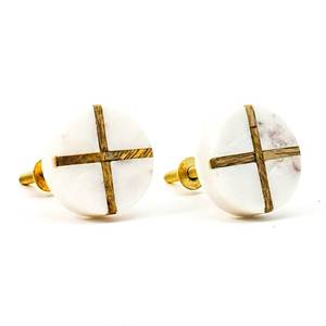 ลูกบิดหินอ่อนทรงกลมขนาด2ชิ้นผลิตในอินเดีย - Product Image 5