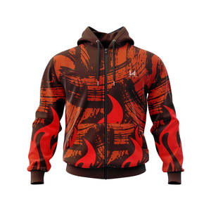 Sweat à capuche zippé en molleton français personnalisé, respirant, anti-froissement, chaud pour l'hiver, vêtements de sport décontractés pour hommes et femmes - Product Image 1