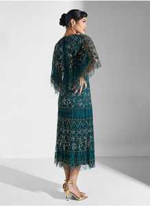 Vêtements décontracté en mousseline de soie à manches courtes pour la fête et les cocktails soirée robe formelle femmes dames élégant - Product Image 2