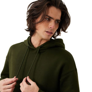Pull à capuche avec logo personnalisé pour hommes de qualité supérieure Sérigraphie thermique en coton vierge et polaire brodée de haute qualité - Product Image 5