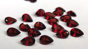 ลูกแพร์โกเมนแดงธรรมชาติตัด 5X8MMFaceted - โกเมนหลวม AAA คุณภาพสูงสุด - Product Image 2