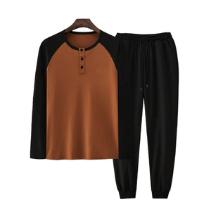 ชุดวอร์มสองชิ้นมีฮู้ดสำหรับฤดูหนาวชุดฝึกวิ่งจ๊อกกิ้งลำลองมีซิปแฟชั่นสไตล์ใหม่ออกแบบได้ตามต้องการ - Product Image 1