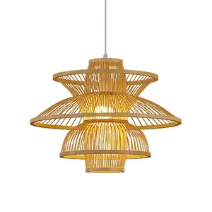 Hot Sale Bamboo Pendant Light, Hanging Light Fixture Craft Lamp, Home Decoration Vietnam Supplier