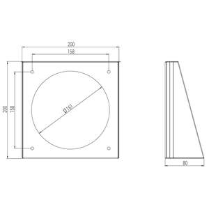 Ventilación de Recuperación de Calor Decorativa para Exteriores, Metálica, Tipo Pared, Descentralizada, Zephyr Clean Air, de Alta Eficiencia, a Prueba de Polvo - Product Image 3