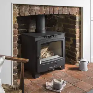 薪ペレットストーブストーブヨーロピアンスタイル小型木製ペレットストーブ木製暖炉