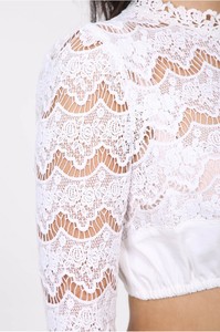 Tablier chemisier pour femmes personnalisé grande taille col rond traditionnel bavarois Floral Dirndl Oktoberfest Festival décontracté court été - Product Image 4