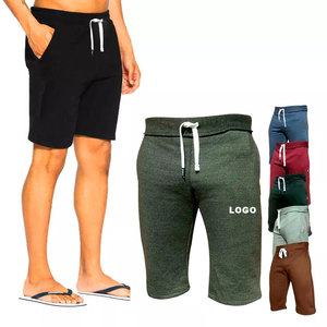 Pantalones cortos deportivos para hombres, pantalones cortos tejidos de secado rápido, pantalones cortos de fitness de un solo color sólido, pantalones cortos compresores para hombres - Product Image 1