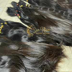 Cabello Humano Vietnamita Virgen 100% Sin Procesar, Cutícula Completa Alineada, Liso Natural, Sin Remy, Doble Trama a Máquina, Súper Calidad - Product Image 6