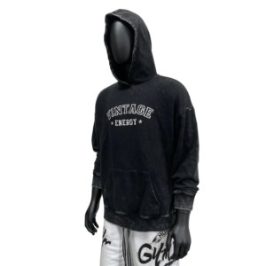Sudaderas con capucha de gran tamaño de algodón 100% de calidad de lujo para hombre, ropa de calle de peso pesado con estampado personalizado para invierno - Product Image 2