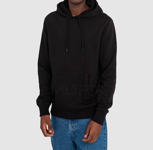 Sudadera con Capucha para Hombre, 100% Algodón, Diseño Cálido para Invierno 2024, Bolsillo Sólido, Cuello con Capucha Teñido Liso, Personalizable, Venta al Por Mayor - Product Image 1