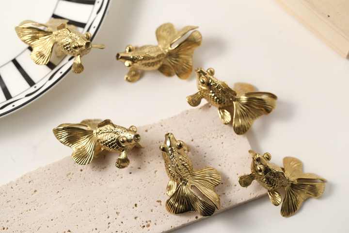 Fish Design Knob for Cabinets Drawers and Doors Cute Decorative Handle for Kids Room Coastal Home Decor and Furniture Use