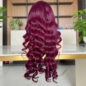 Bonne qualité donneur unique vietnamien cheveux humains ondulés couleur perruques vrais cheveux humains pour les femmes noires - Product Image 4