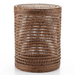 Handwoven Rattan Laundry <b>Hamper</b> with Lid Handmade Storage <b>Baskets</b> Natural Rattan Modern Multifunction Made in Viet Nam - Product Image 3