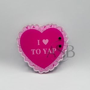 I Love to Yap Custom Logo Acrylic Eyelash <b>Tiles</b> With <b>Magnets</b> For Tweezers Custom Design Sustainable Colorful Lash Pallet - Product Image 3