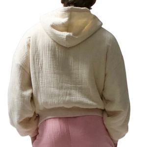 <b>Men's</b> 300g Heavyweight French Terry Winter Cotton Pullover <b>Hoodie</b> Custom Printed Waffle Knitted <b>Sherpa</b> Boxy Fashion Washed - Product Image 2