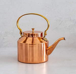 Top Quality Copper Tea <b>Kettle</b> with Brass Handle Accept Customized Size Long Time Use Copper <b>Kettle</b> - Product Image 3