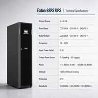 Untuk UPS Online Tiga Fasa 93PS 8-40kW dengan Baterai Asam Timbal, Proteksi Petir 380/400/415V untuk Daya Kritis Pusat Data