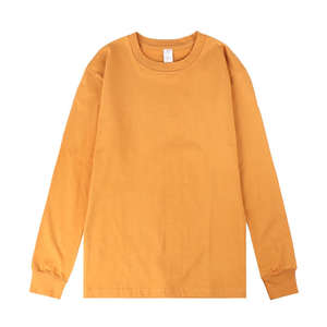 Camiseta de manga larga unisex con estampado de logotipo personalizado para hombre, camisetas de manga larga lisas en blanco de algodón transpirable de secado rápido al por mayor - Product Image 1